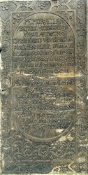 Widok fragmentu epitafium
